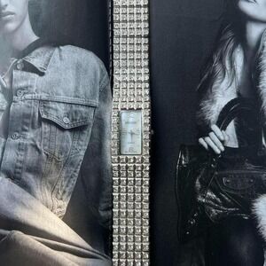 SILVER‎ KESSARIS PREMIER RHINESTONE WATCH